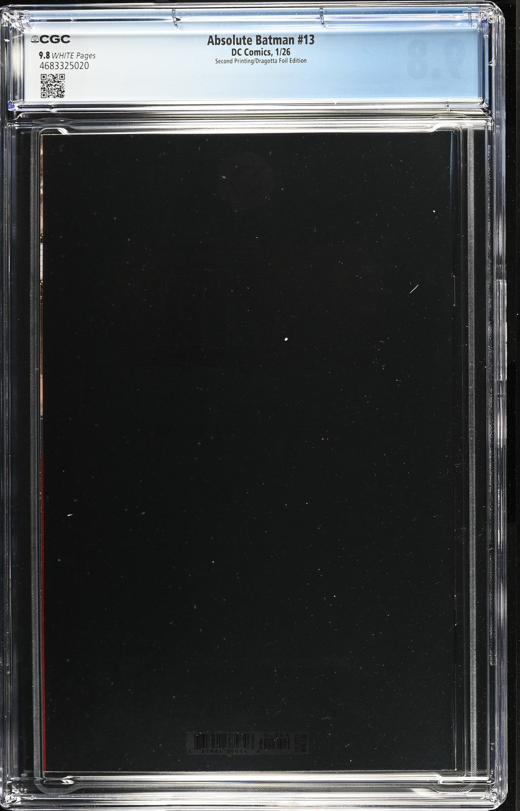 Absolute Batman #13   CGC 9.8 - 2nd Printing - Dragotta Foil Variant
