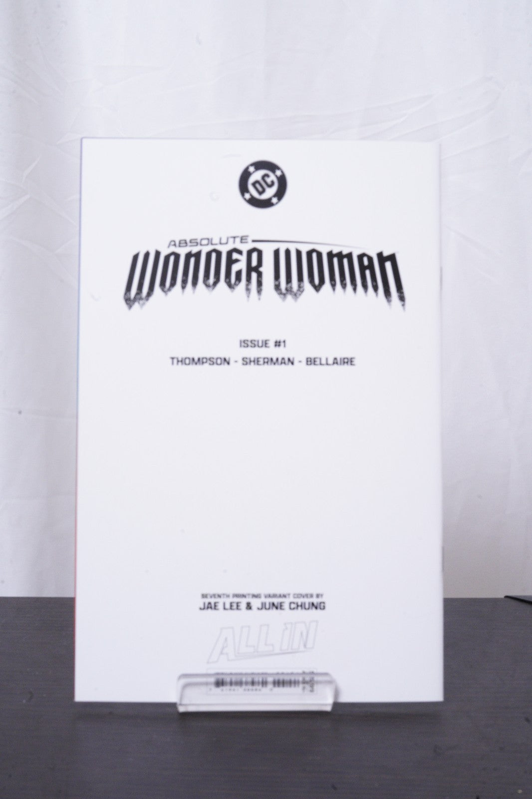 ABSOLUTE WONDER WOMAN #1 SEVENTH PRINTING CVR B JAE LEE CARD STOCK VAR DC COMICS
