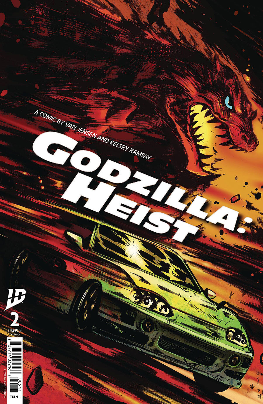 Godzilla: Heist Issue #2 - Pablo Tunica - Cover B