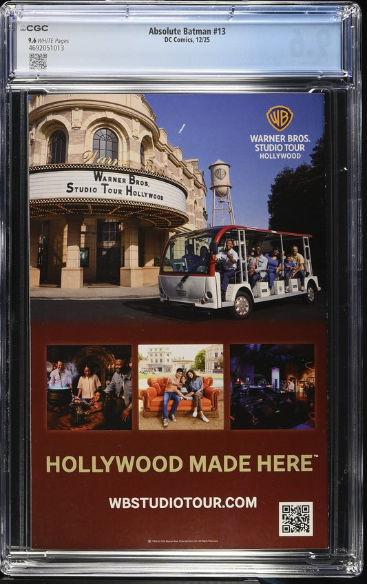 Absolute Batman #13 Nick Dragotta Scott Synder CGC 9.6 Regular Variant