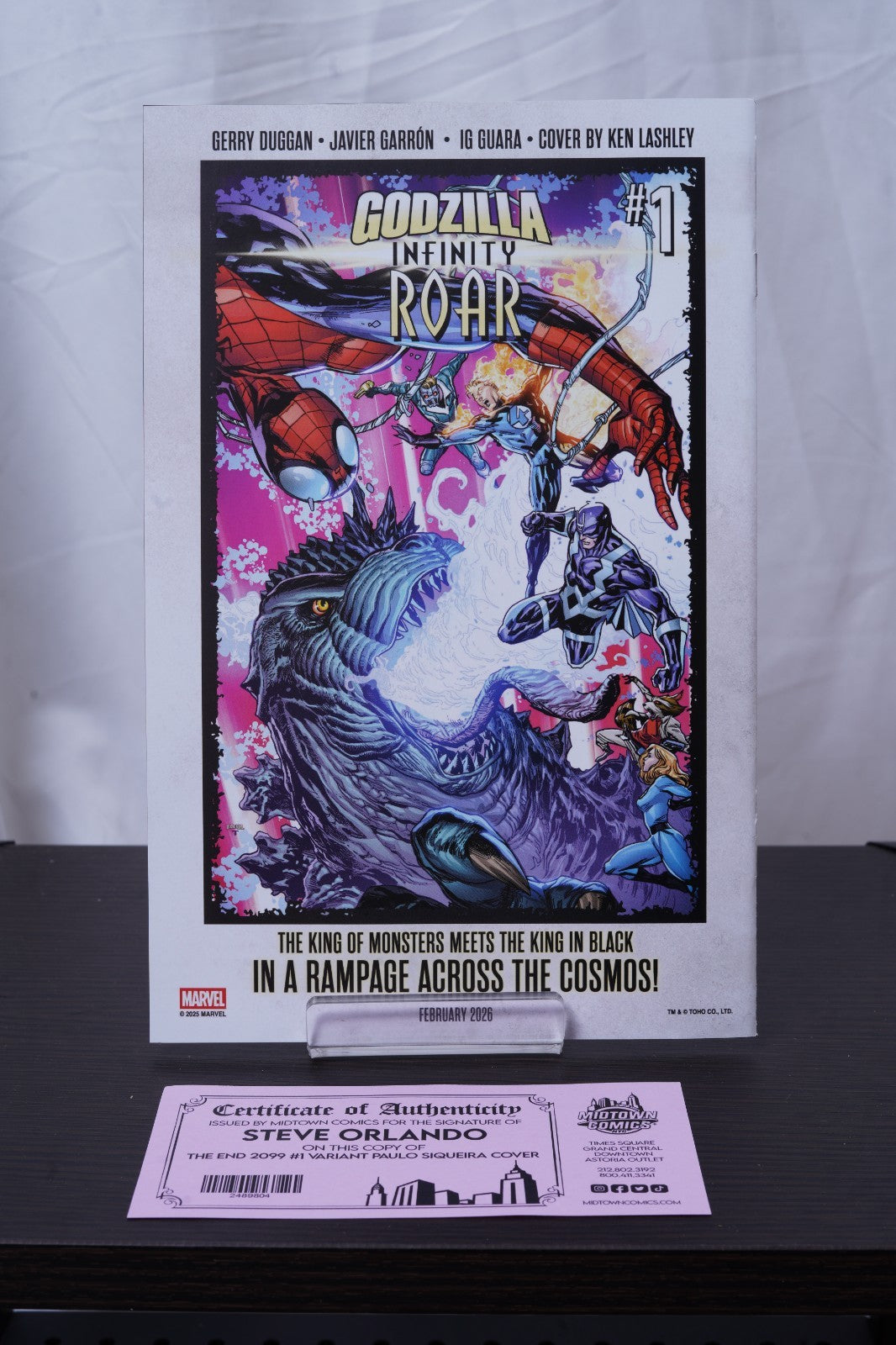 The End 2099 #1 Cover J Variant Paulo Siqueira Cover Signed By Steve Orlando