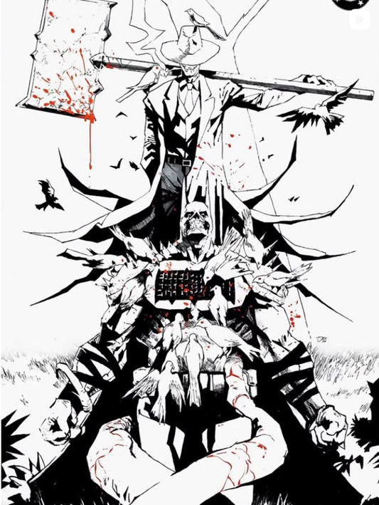 DC COMICS ABSOLUTE BATMAN 19 DEXTER SOY BLOOD B&W SKETCH VARIANT AQ ARRIS LE 500