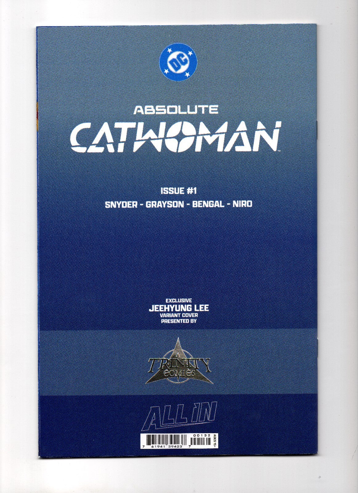 Absolute Catwoman #1 DOUBLE Signed by Jeehyung Lee KOREAN SIGNATURE