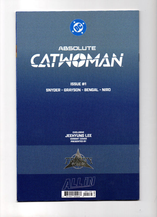 Absolute Catwoman #1 DOUBLE Signed by Jeehyung Lee KOREAN SIGNATURE