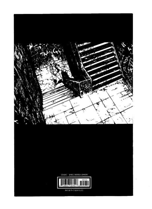 DO A POWERBOMB BLACK AND WHITE #1 COVER C DANIEL WARREN JOHNSON VAR