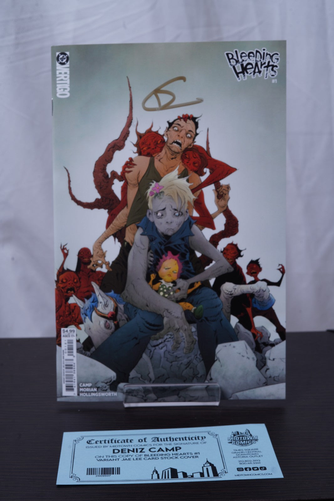 Bleeding Hearts #1 - Cover J Variant Jae Lee - Signed By Deniz Camp