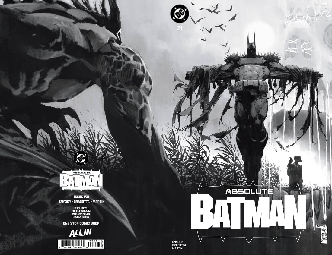 Absolute Batman #21 Seth Mann SILVER SCREEN WRAPAROUND - Signed with COA PRESALE