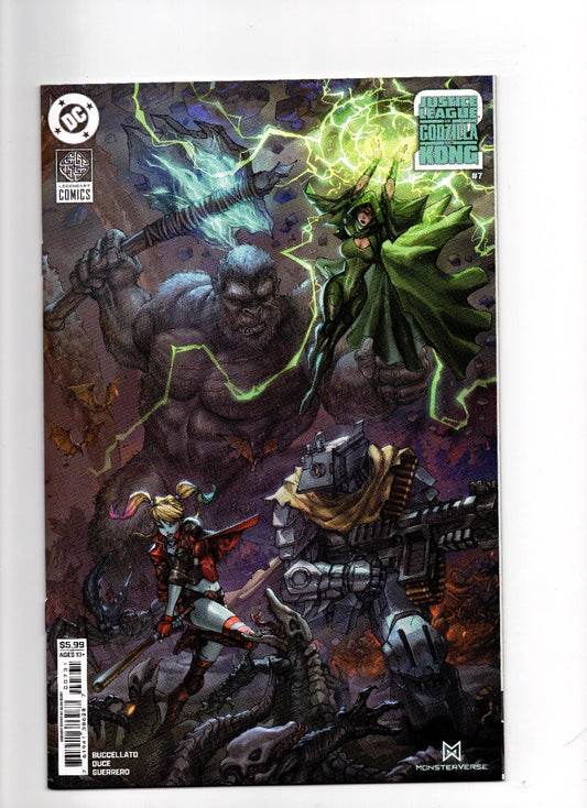 JUSTICE LEAGUE VS GODZILLA VS KONG 2 #7 COVER C ALAN QUAH CARD STOCK VAR