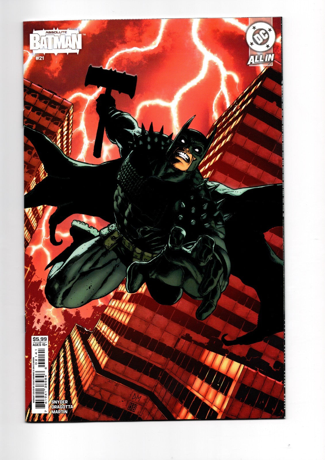 ABSOLUTE BATMAN #21 CVR D DOUG MAHNKE CARD STOCK