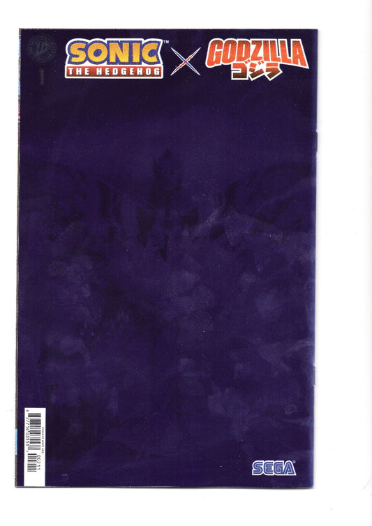 Sonic The Hedgehog X Godzilla IDW Comics - Issue #1 Foil Exclusive LE 500