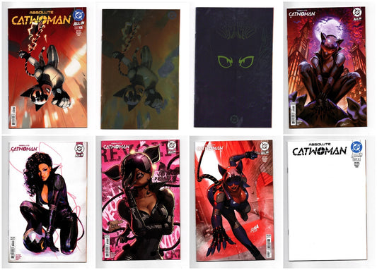 ABSOLUTE CATWOMAN #1 COVER A-H 8 BOOK BUNDLE SET