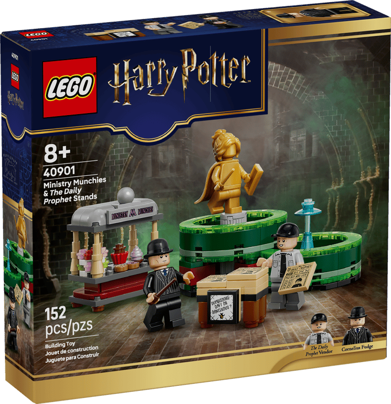 LEGO Ministry Munchies & The Daily Prophet Stands  + Dumbledore's Office GWP