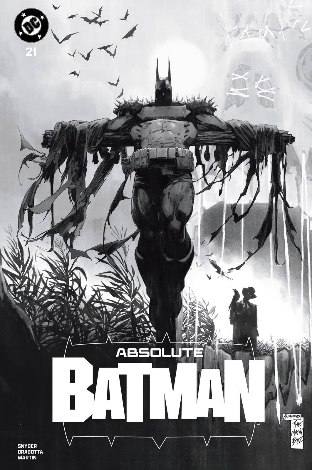 Absolute Batman #21 Seth Mann SILVER SCREEN WRAPAROUND - Signed with COA PRESALE