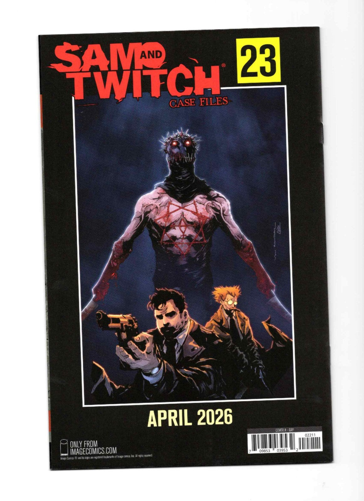 Sam and Twitch Case Files #22 Cover A- Signed By Todd McFarlane
