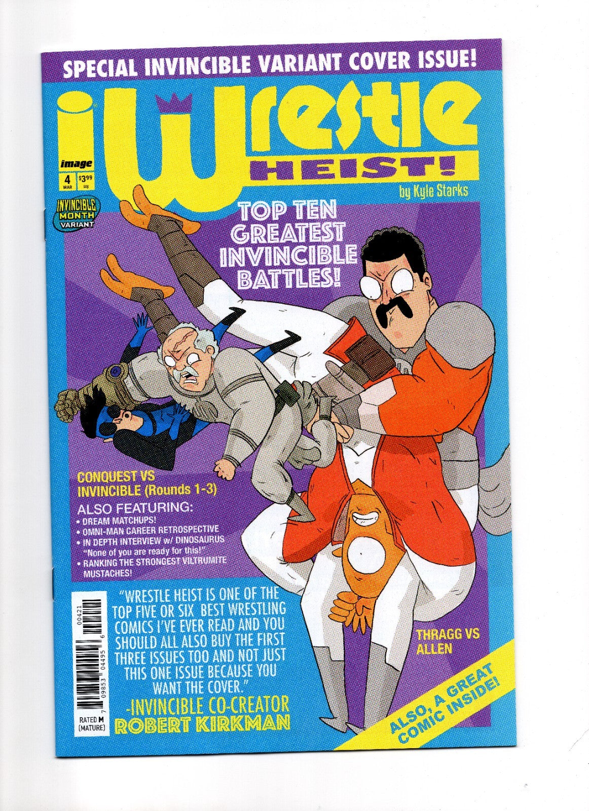 WRESTLE HEIST #4 CVR B KYLE STARKS INVINCIBLE TEAM UP VAR IMAGE