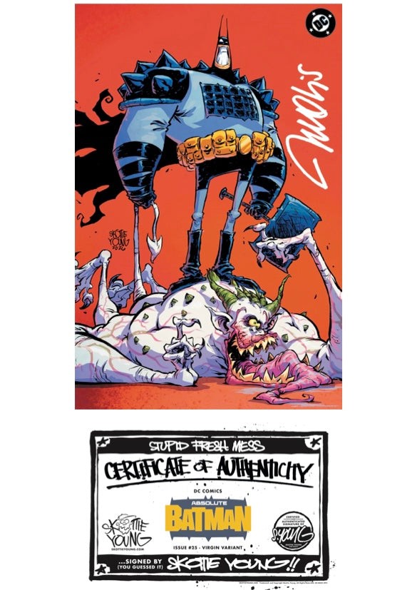 Absolute Batman #25 Skottie Young - Full Art Foil Signed PRESALE