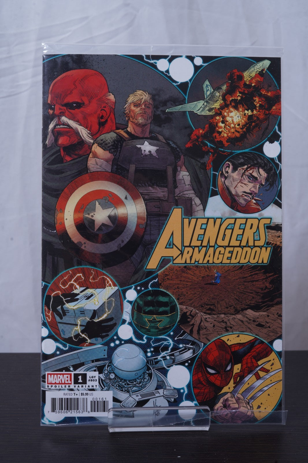 AVENGERS ARMAGEDDON #1 MARCO CHECCHETTO SPOILER POLYBAGGED WITH CARD