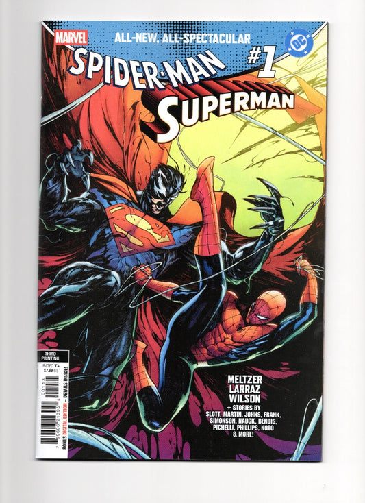 MARVEL/DC: SPIDER-MAN/SUPERMAN #1 ALESSANDRO CAPPUCCIO 3RD PRINTING VARIANT