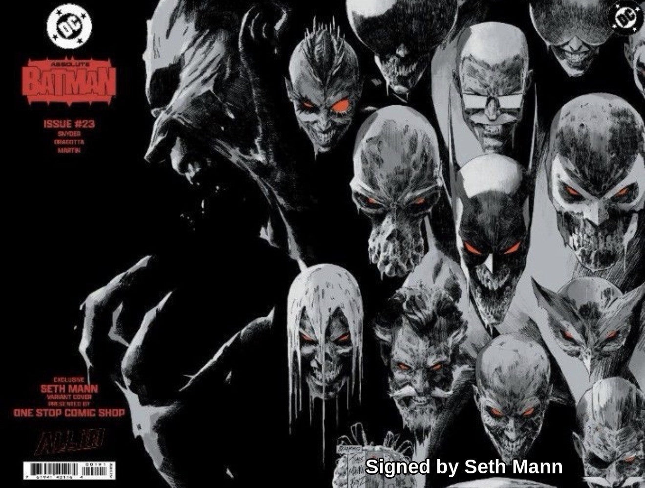 Absolute Batman 23 Seth Mann Foil Virgin Wraparound Clayface LTD -Signed
