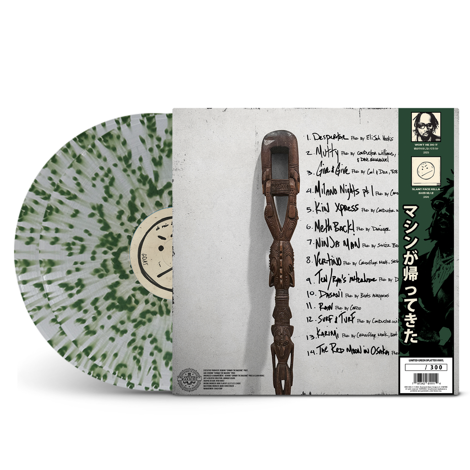 Conway The Machine - Slant Face Killah Excl. Green Splatter Vinyl 2LP - 034/300