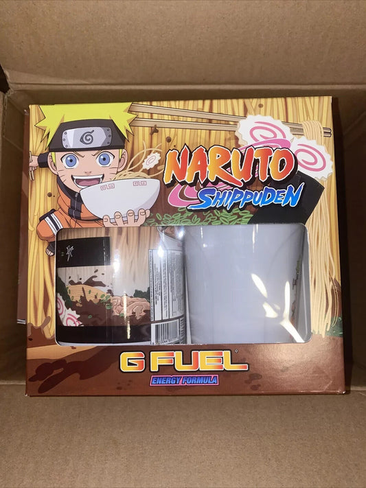 G Fuel Naruto Miso Ramen Collector's Box Tub + Shaker Cup Sticker Energy Formula