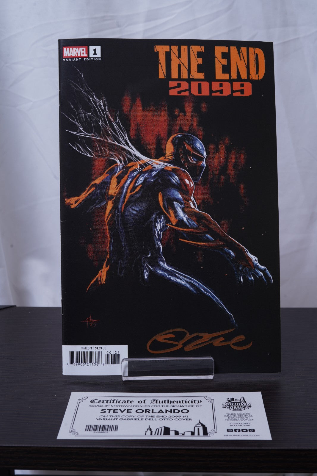 The End 2099 #1 Cover I Variant Gabriele Dell Otto Cover Signed By Steve Orlando