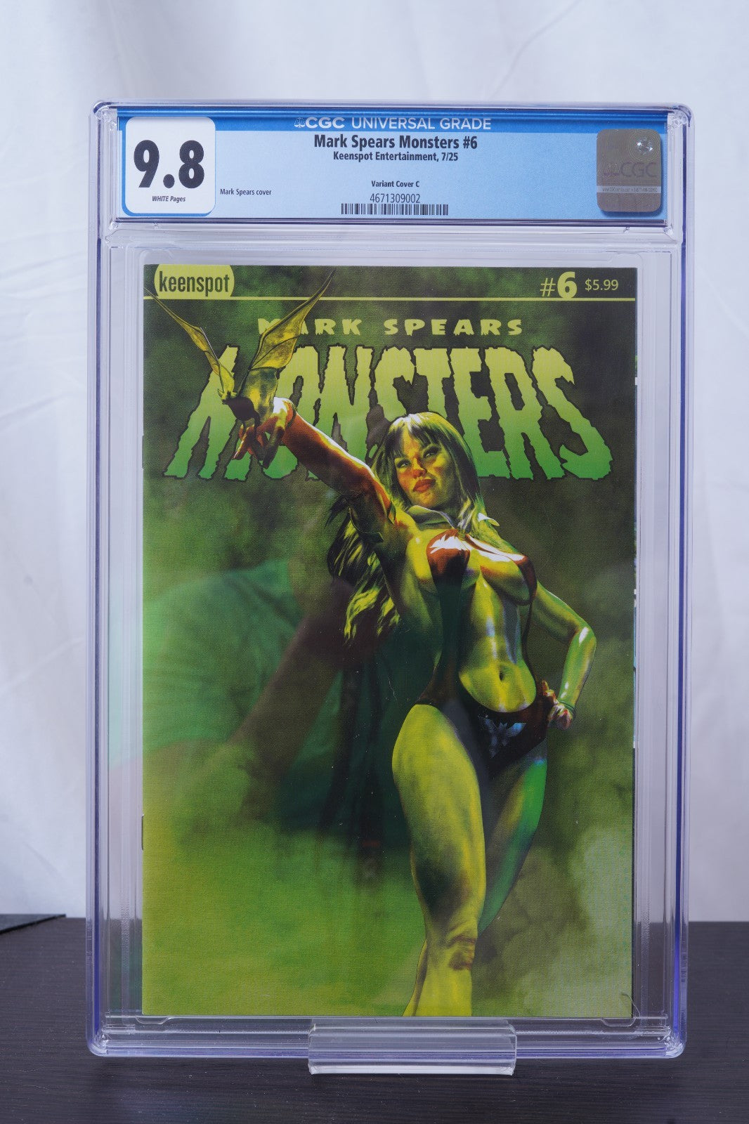Mark Spears Monsters #6 Vampirella variant CGC 9.8