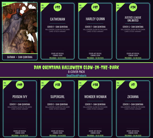 Dan Quintana Halloween Glow-in-the-Dark 8-Cover Pack PREORDER 10/28