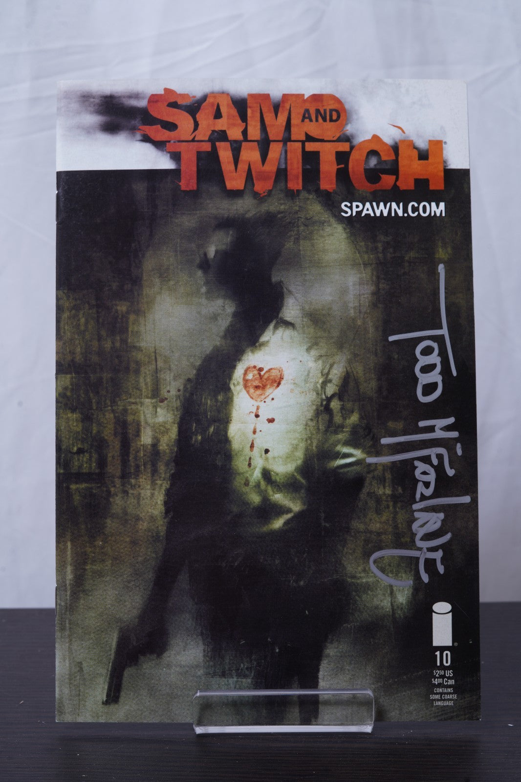 Sam and Twitch #10 (May 2000, Image) [Spawn] Bendis, Signed by McFarlane 