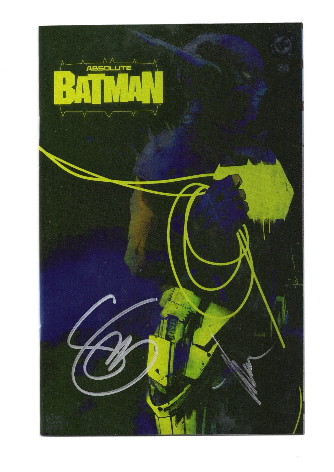 ABSOLUTE BATMAN #24 - THE BAT Trade Dress Foil Signed by Jock & Snyder