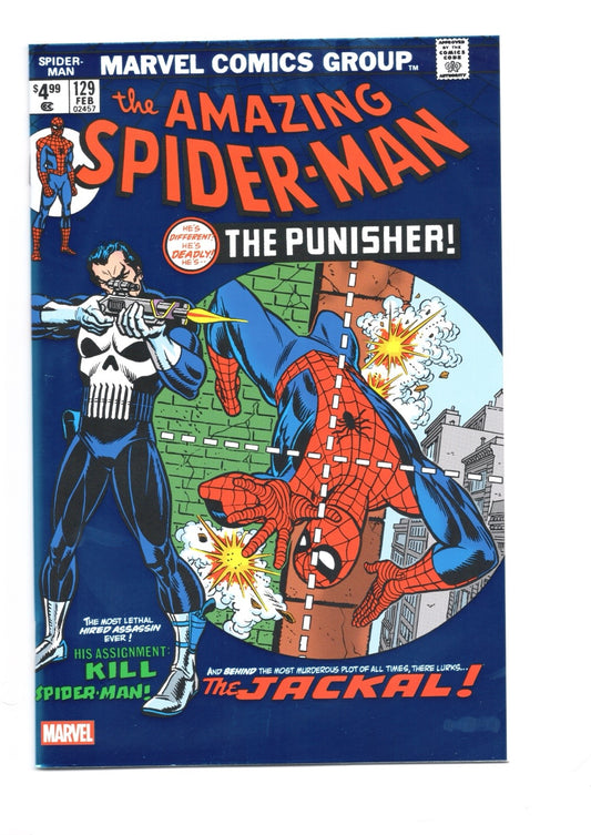 AMAZING SPIDER-MAN #129 FACSIMILE EDITION BLUE FOIL VARIANT [NEW PRINTING 2]