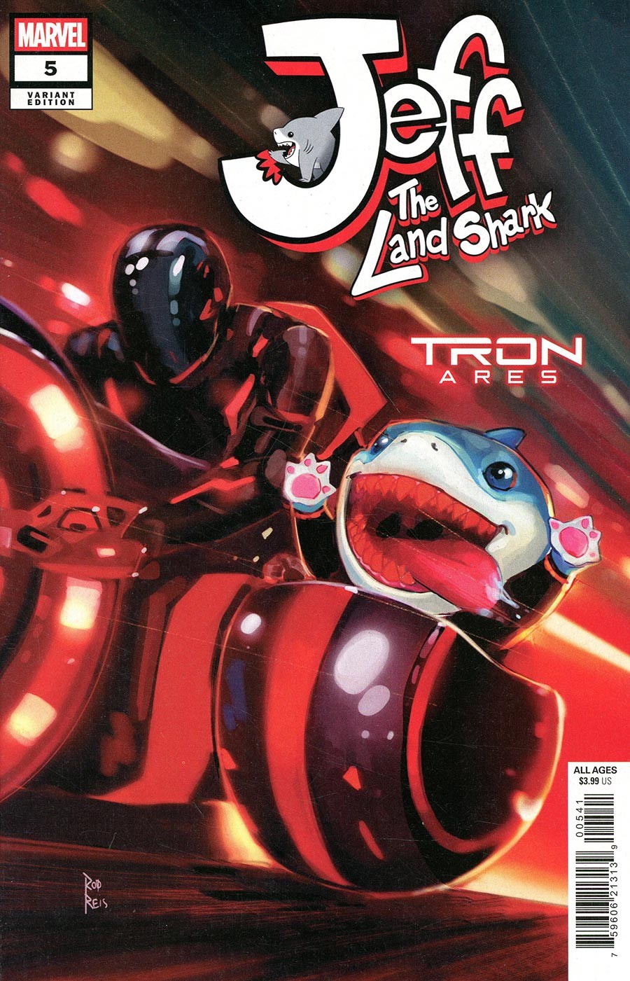Jeff The Land Shark #5 Rod Reis Tron: Ares Variant Marvel