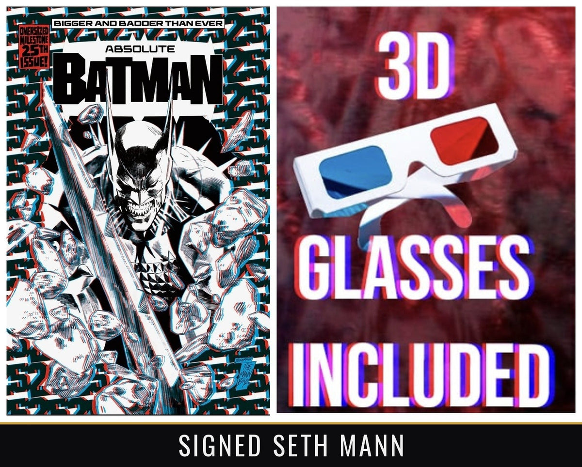 ABSOLUTE BATMAN #25 Seth Mann - CARDSTOCK + 3D GLASSES - PRESALE