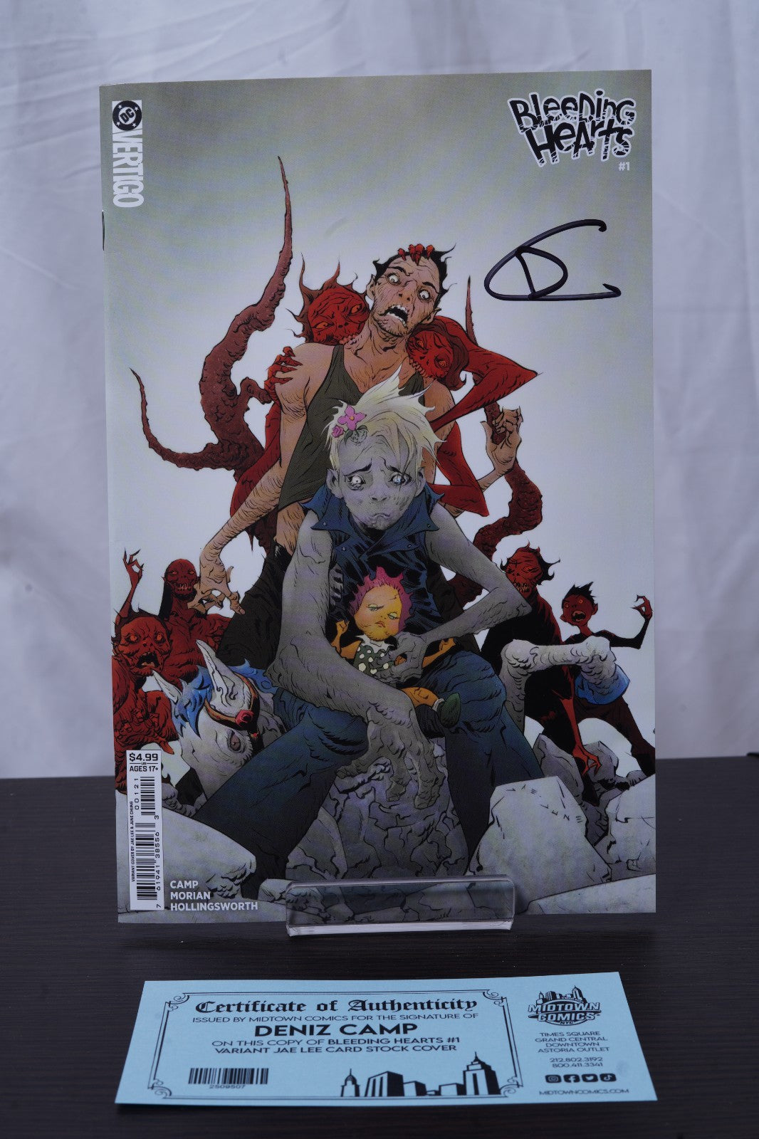 Bleeding Hearts #1 - Cover J Variant Jae Lee - Signed By Deniz Camp