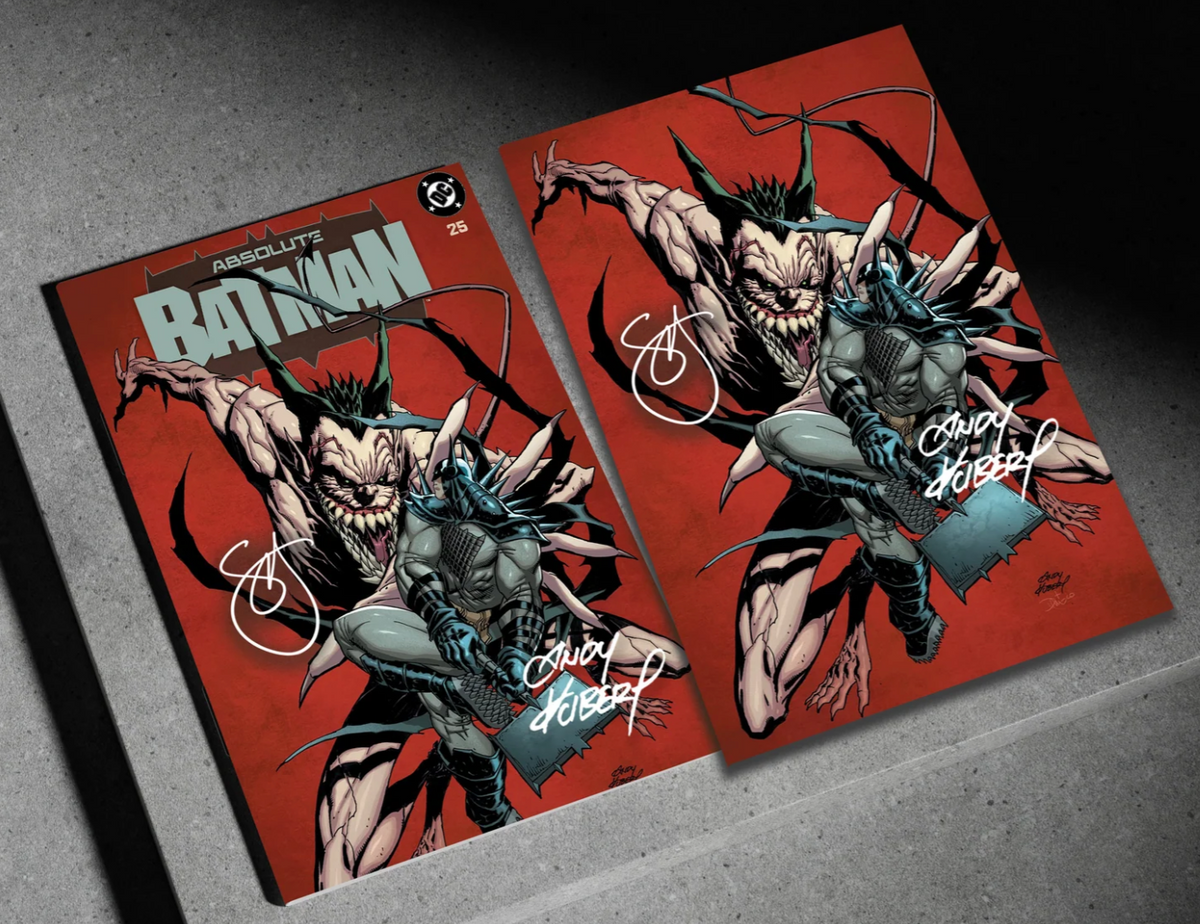 ABSOLUTE BATMAN #25  ANDY KUBERT 2 Book Bundle - Signed Kubert & Snyder PRESALE