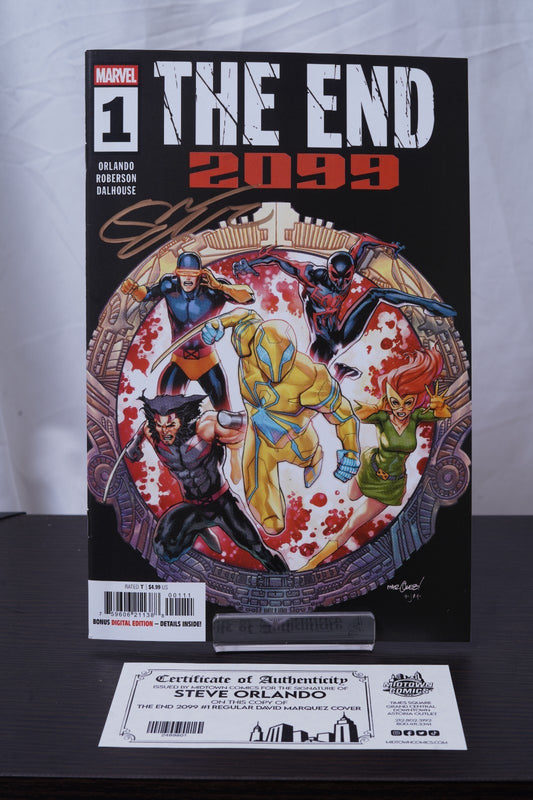 The End 2099 #1 Cover G Regular David Marquez Cover Signed By Steve Orlando