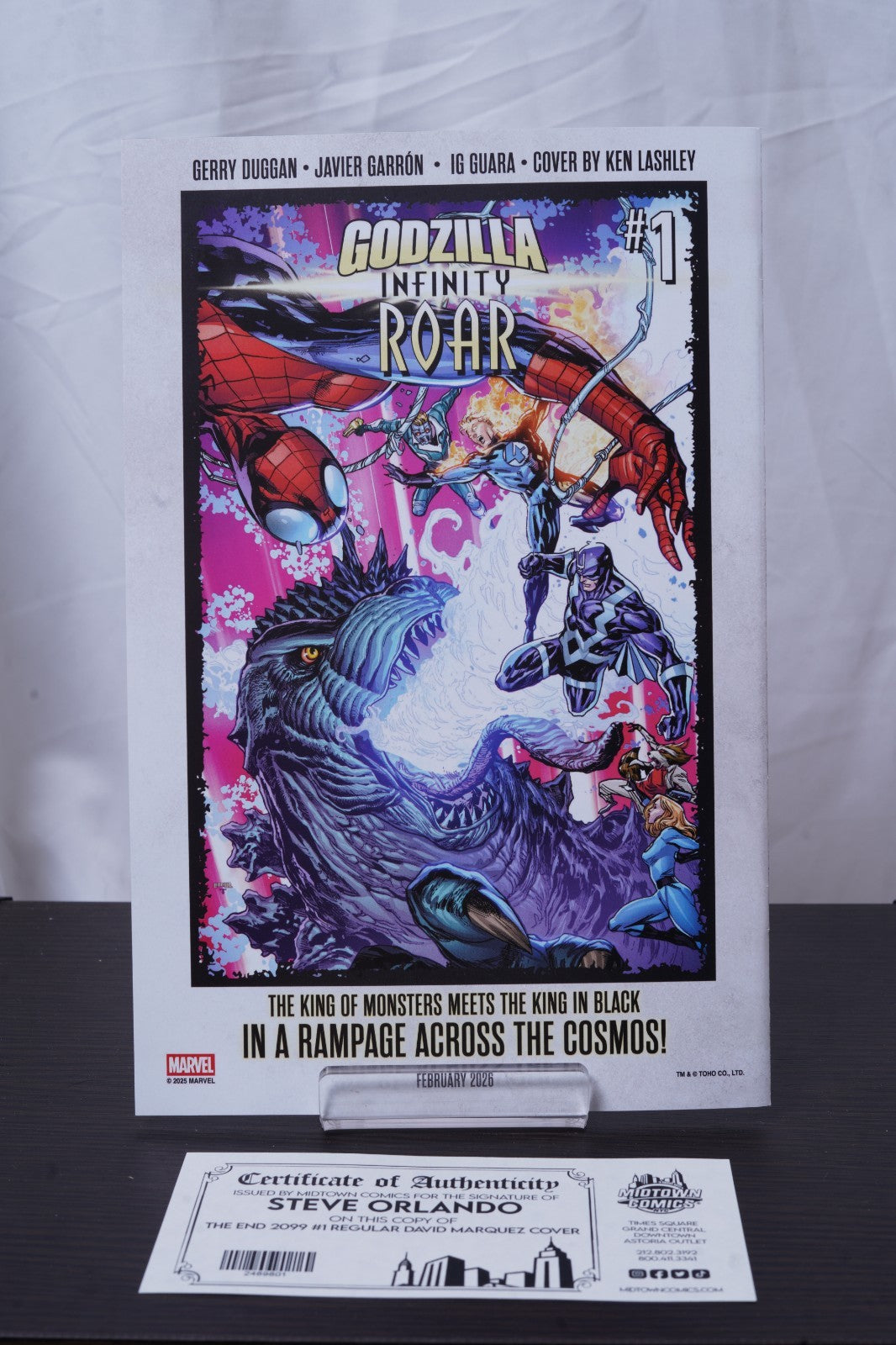 The End 2099 #1 Cover G Regular David Marquez Cover Signed By Steve Orlando
