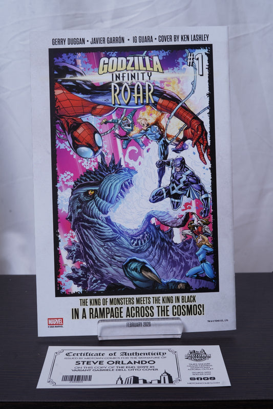 The End 2099 #1 Cover I Variant Gabriele Dell Otto Cover Signed By Steve Orlando