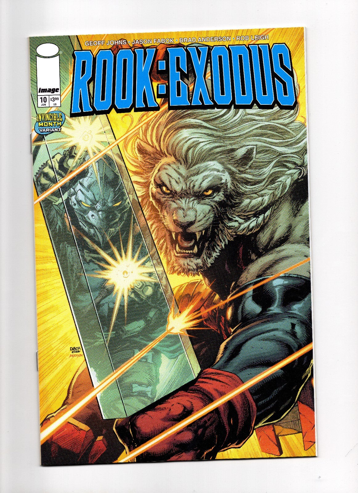 ROOK EXODUS #10 COVER E JASON FABOK & BRAD ANDERSON INVINCIBLE TEAM UP VAR