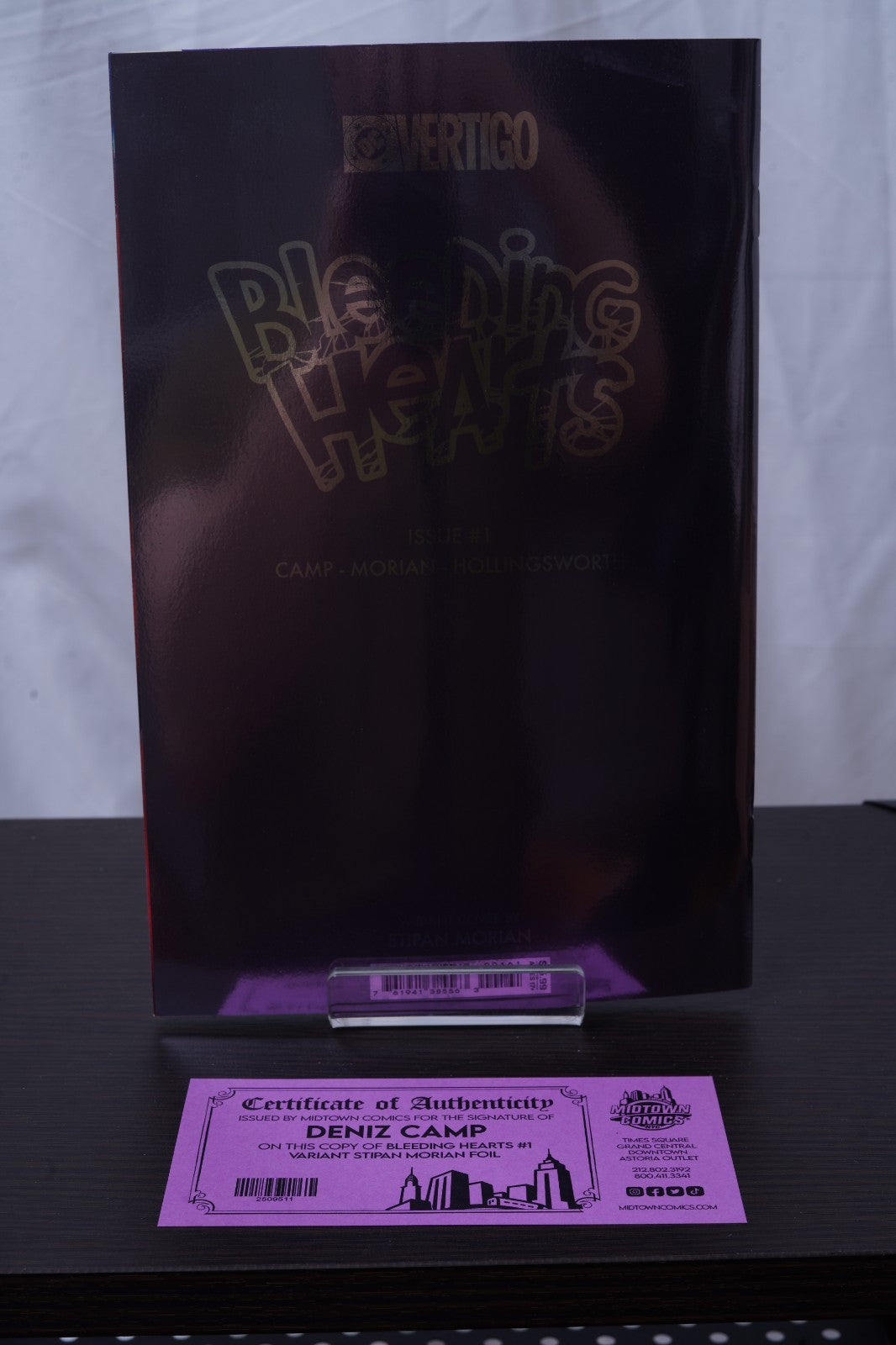 Bleeding Hearts #1 - Cover N Variant Stipan Morian Foil - Signed By Deniz Camp