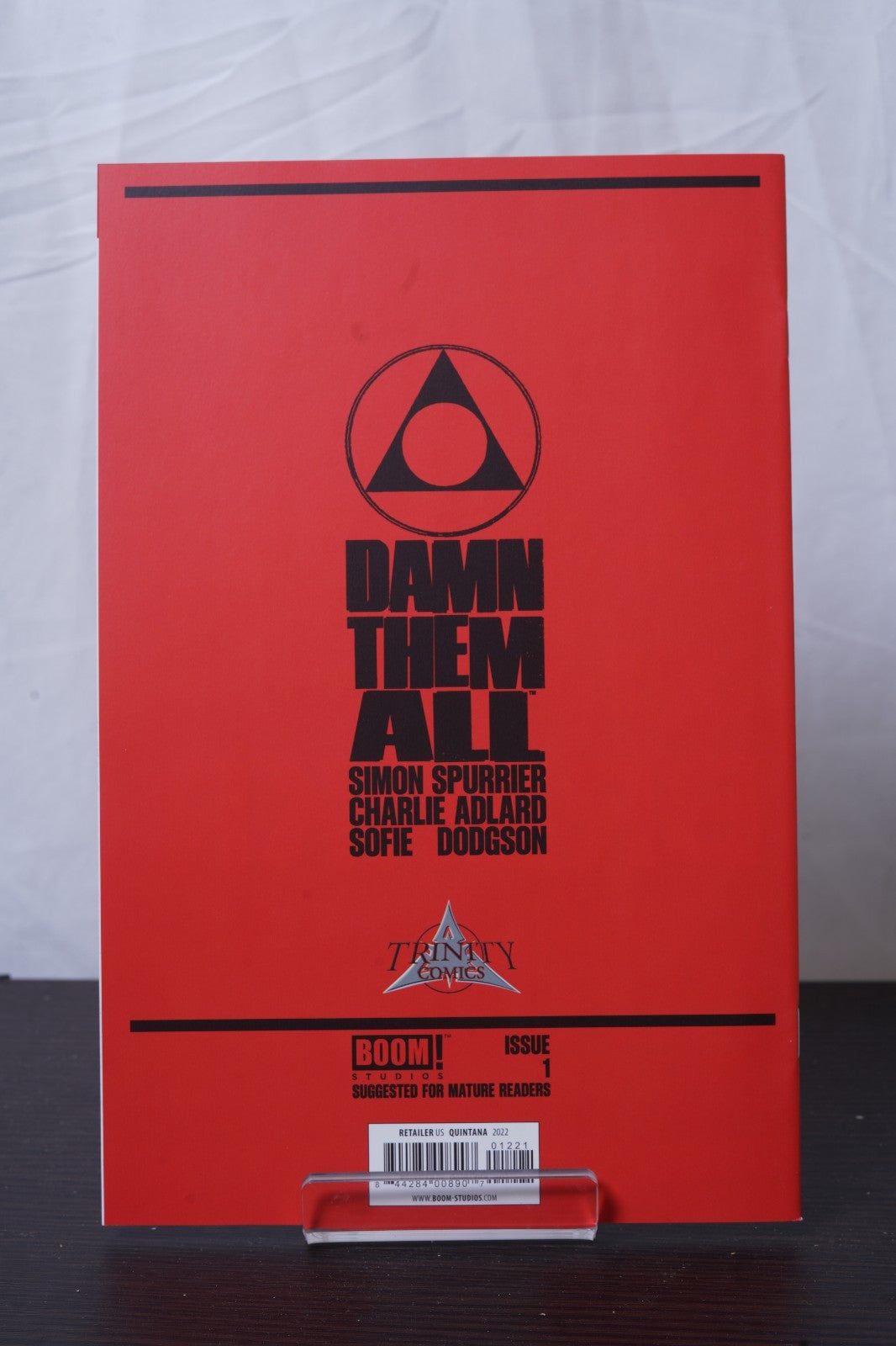 Damn Them All #1 Dan Quintana Virgin Color & B&W Set Trinity SDCC LTD 250 NM