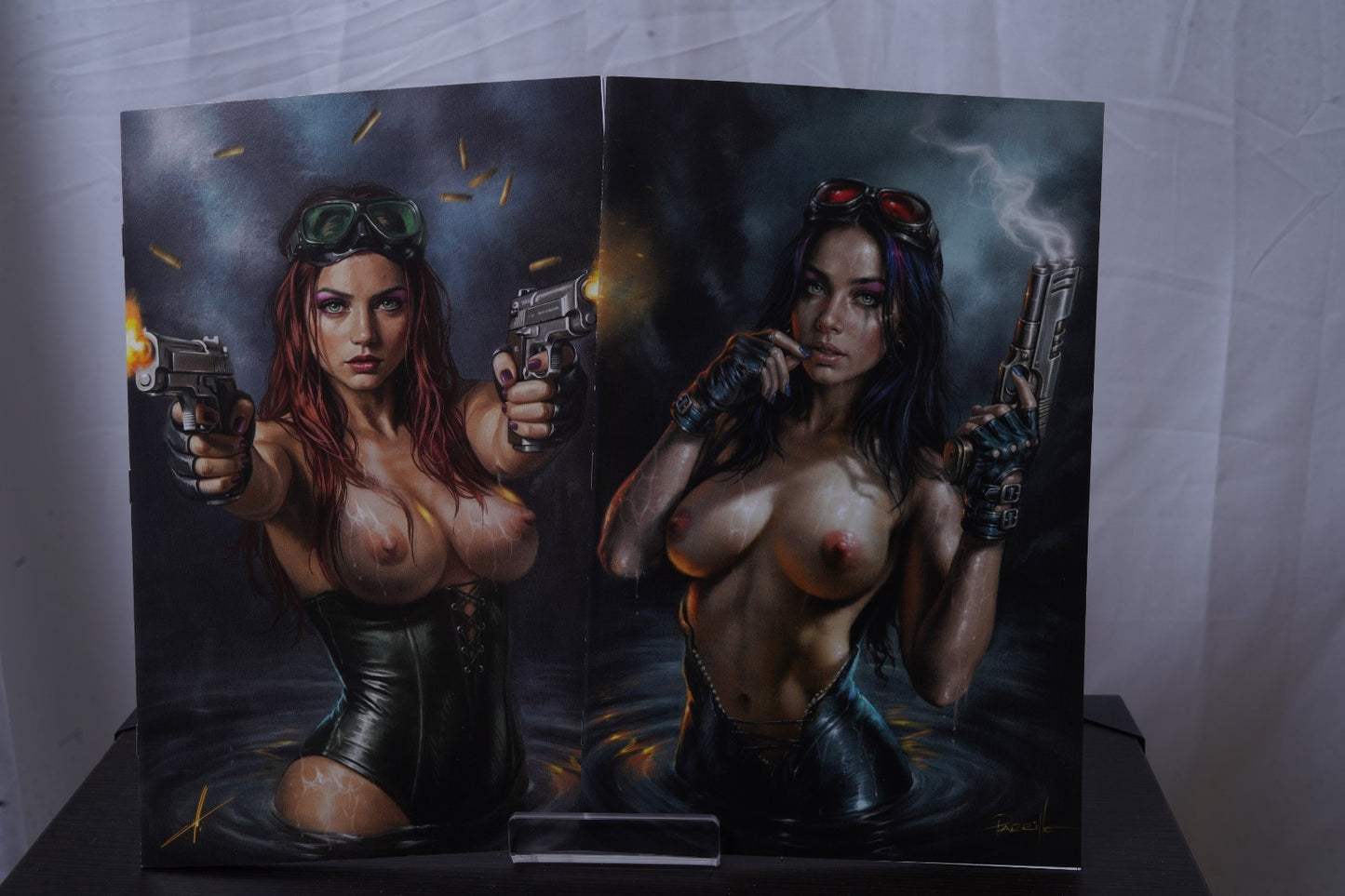Gun Honey Doubles Down #1 Cohen & PARRILLO 2 Book Set - Nude Variant