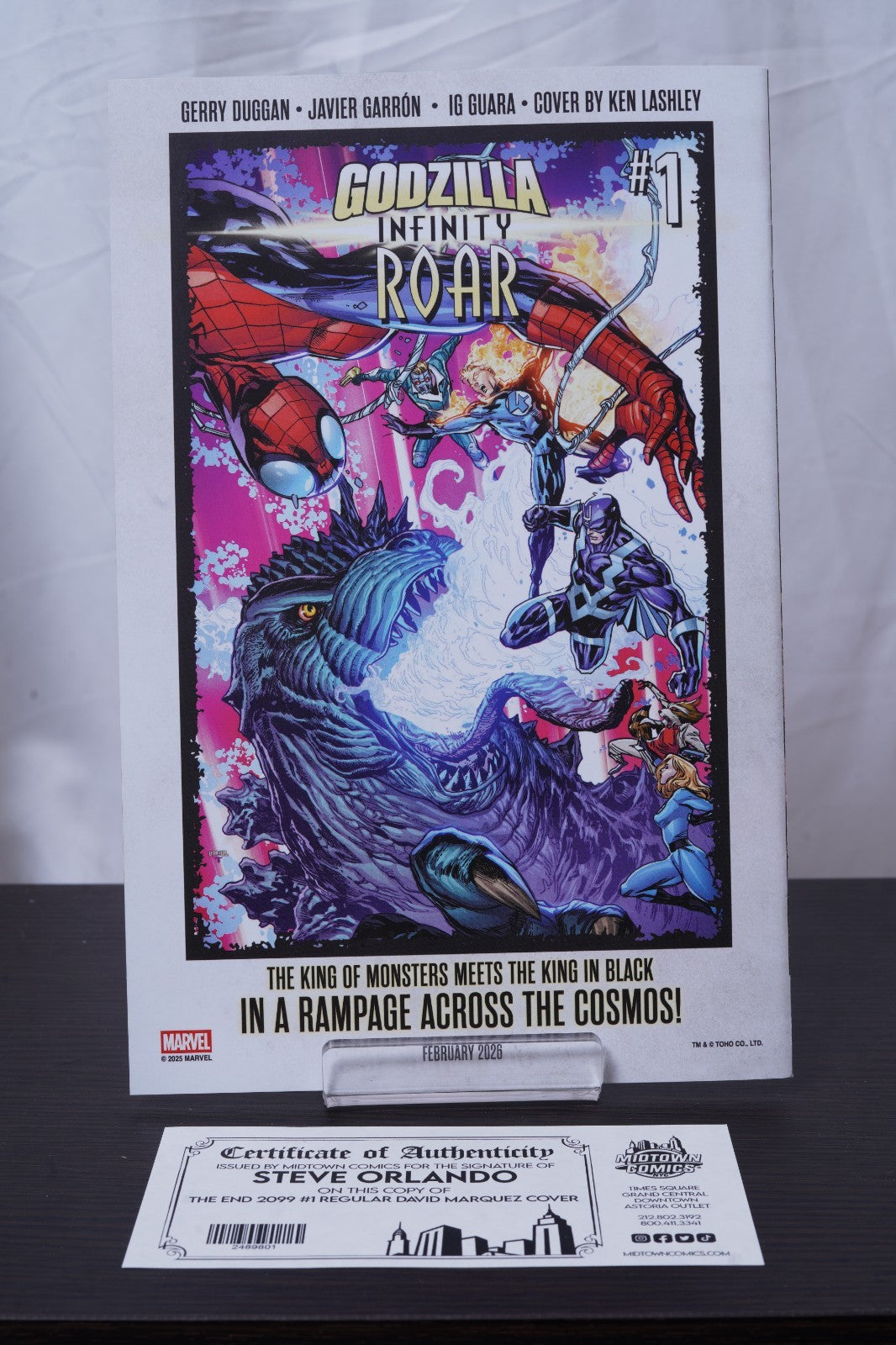 The End 2099 #1 Cover G Regular David Marquez Cover Signed By Steve Orlando