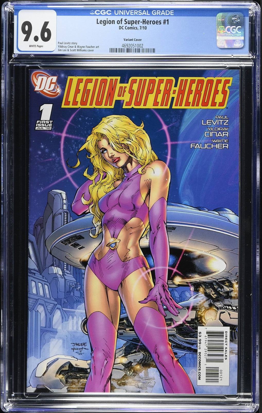 LEGION OF SUPER-HEROES #1 1:10 JIM LEE VARIANT 2010 CGC 9.6