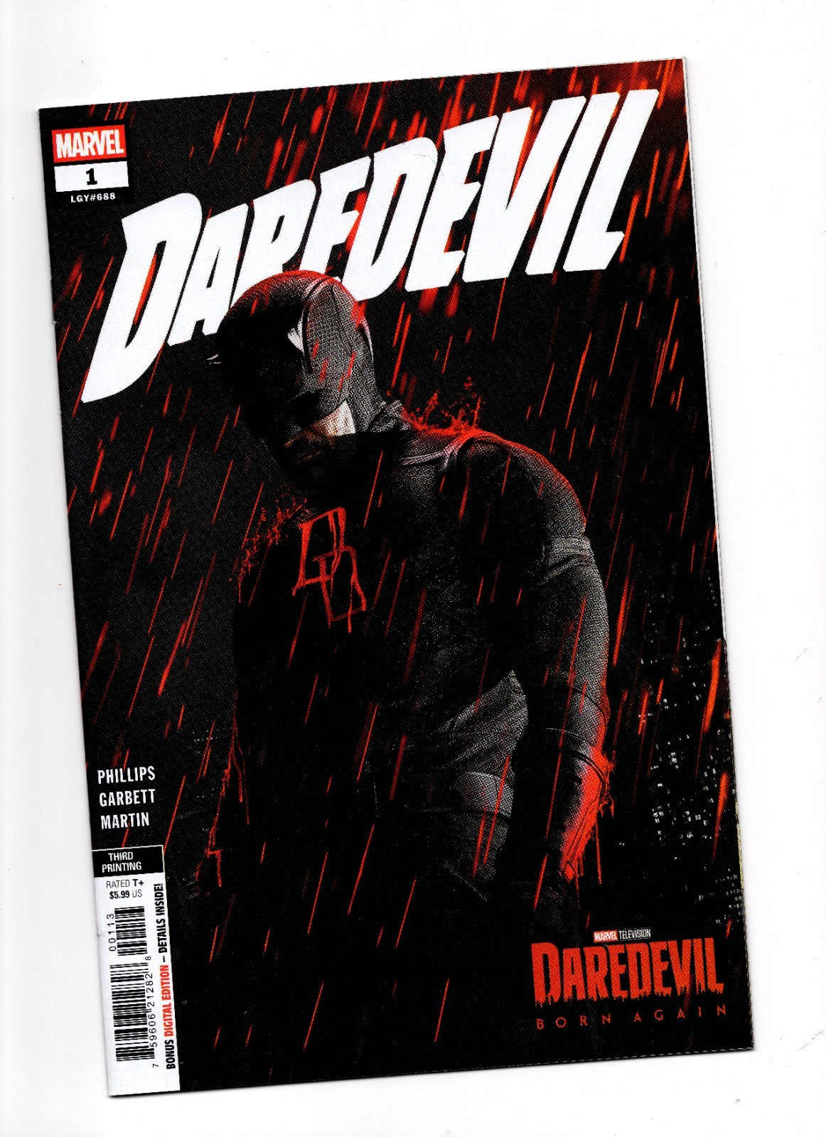 Daredevil #1 MARVEL TELEVISION 3RD PRINTING VARIANT