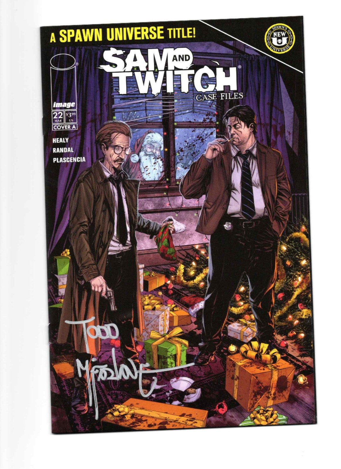 Sam and Twitch Case Files #22 Cover A- Signed By Todd McFarlane