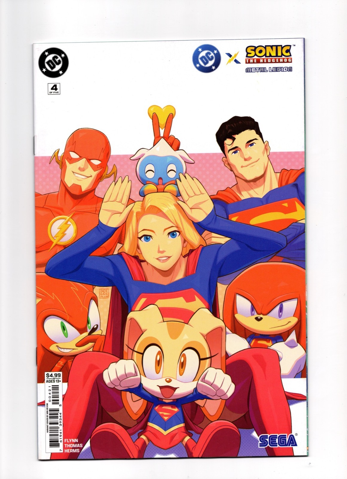 DC X Sonic The Hedgehog Metal Legion #4 Cover B Min Ho Kim Card Stock