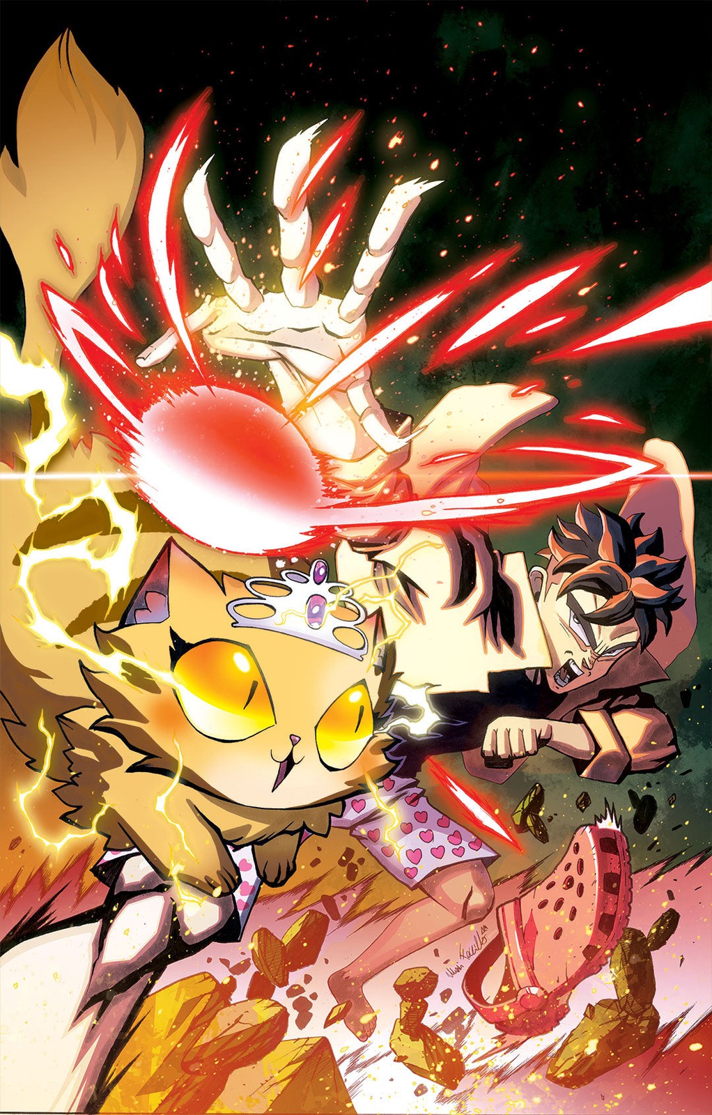 DUNGEON CRAWLER CARL #0 VIRGIN FOIL LMTD 400 POKEMON HOMAGE