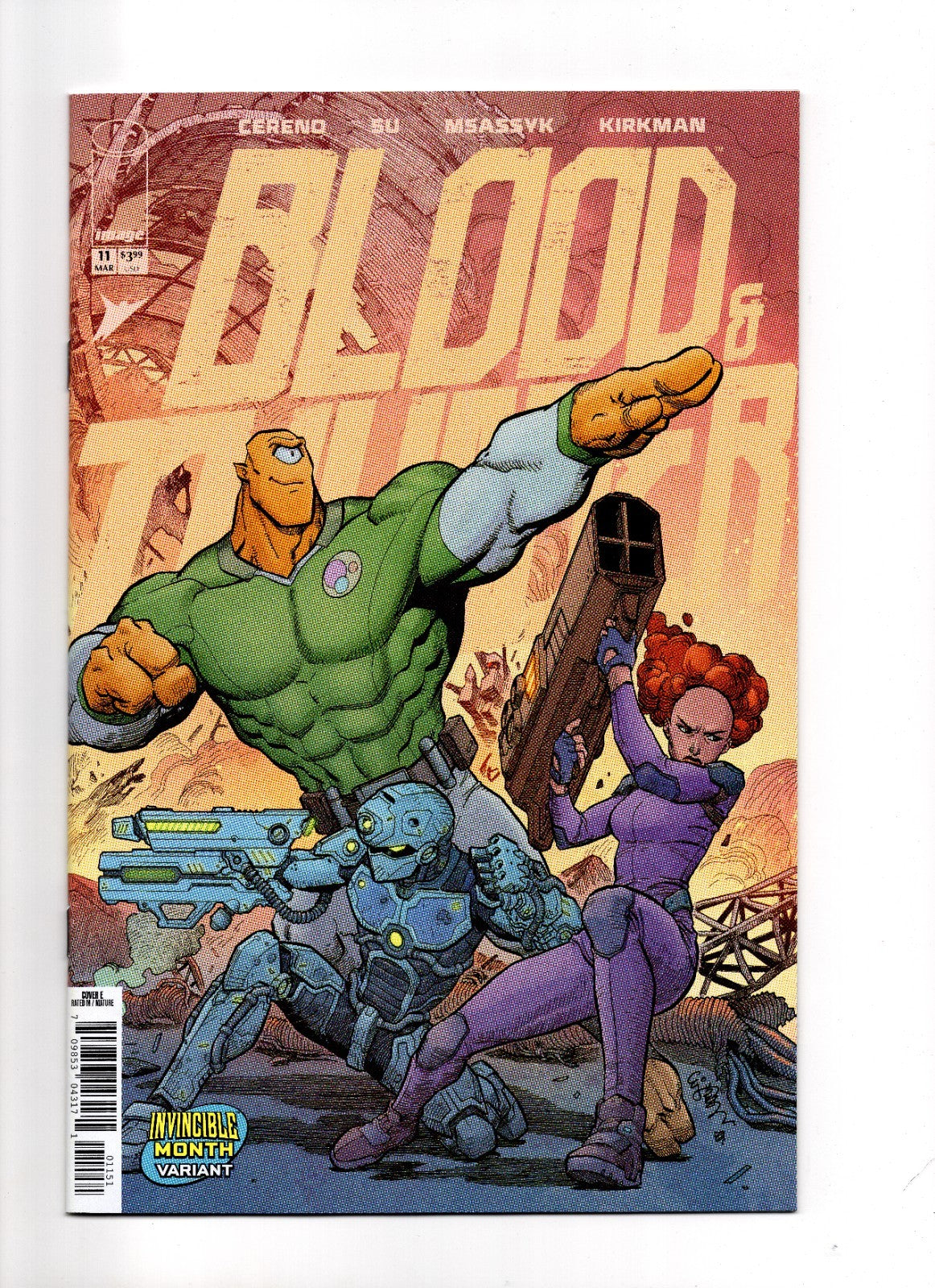 BLOOD & THUNDER #11 COVER E EJ SU & MSASSYK INVINCIBLE TEAM UP VAR