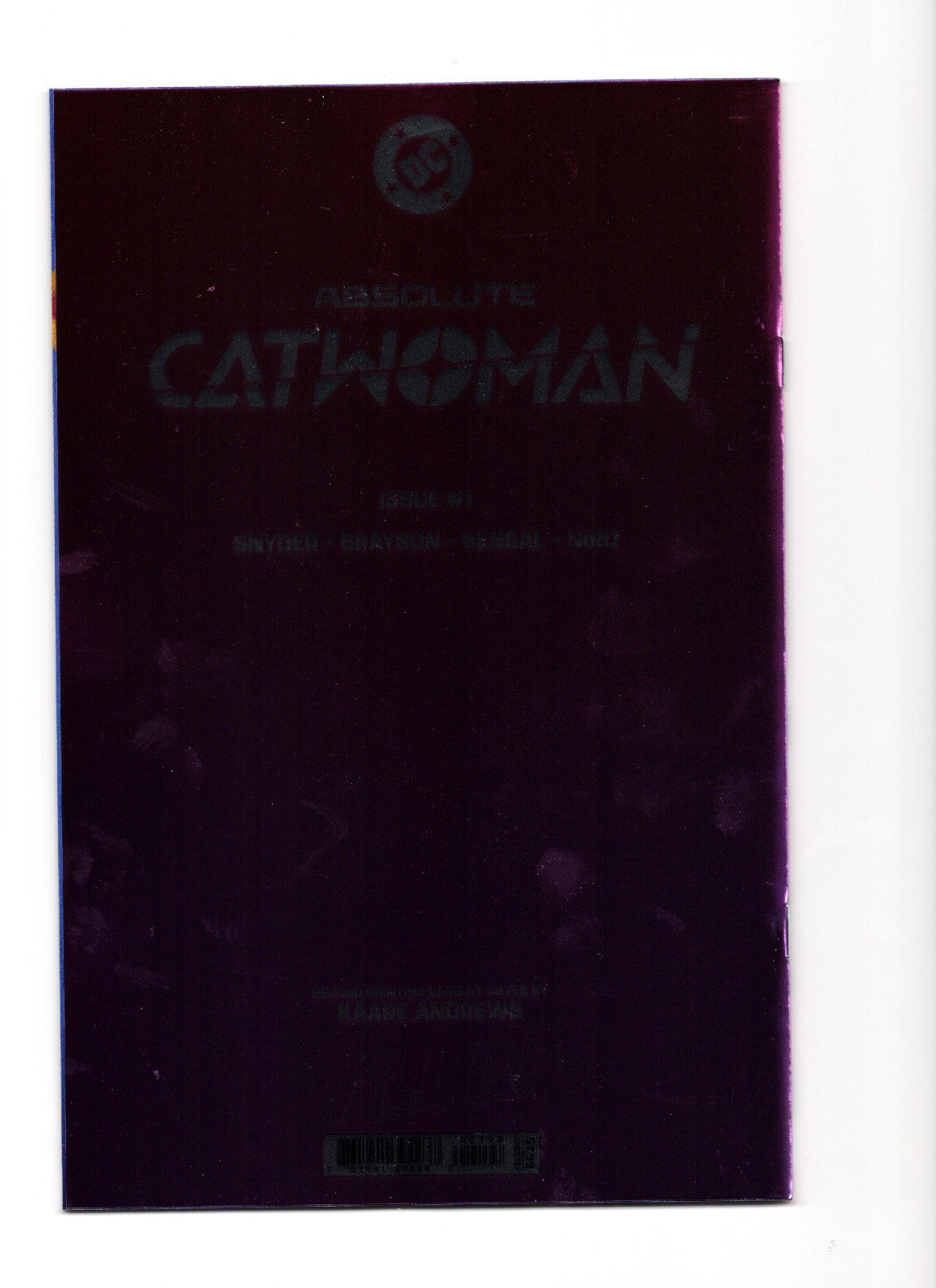 ABSOLUTE CATWOMAN #1 Second Printing COVER C Kaare Andrews Foil